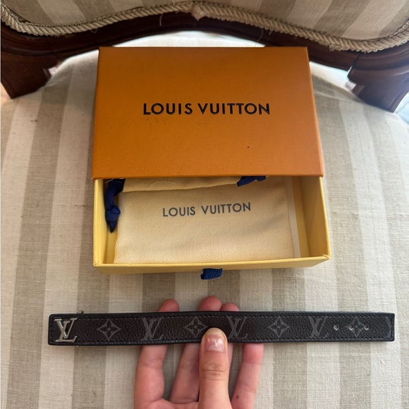 Louis Vuitton Black Monogram Bracelet - Picture 1 of 4